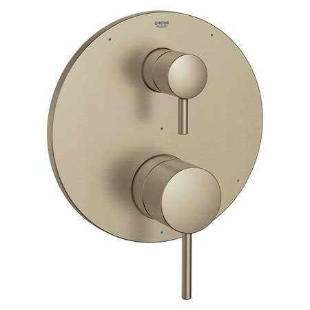 GROHE Timeless Pressure Balance Valve Trim With 3-Way Diverter With Cartridge, Brushed Nickel 29427EN0